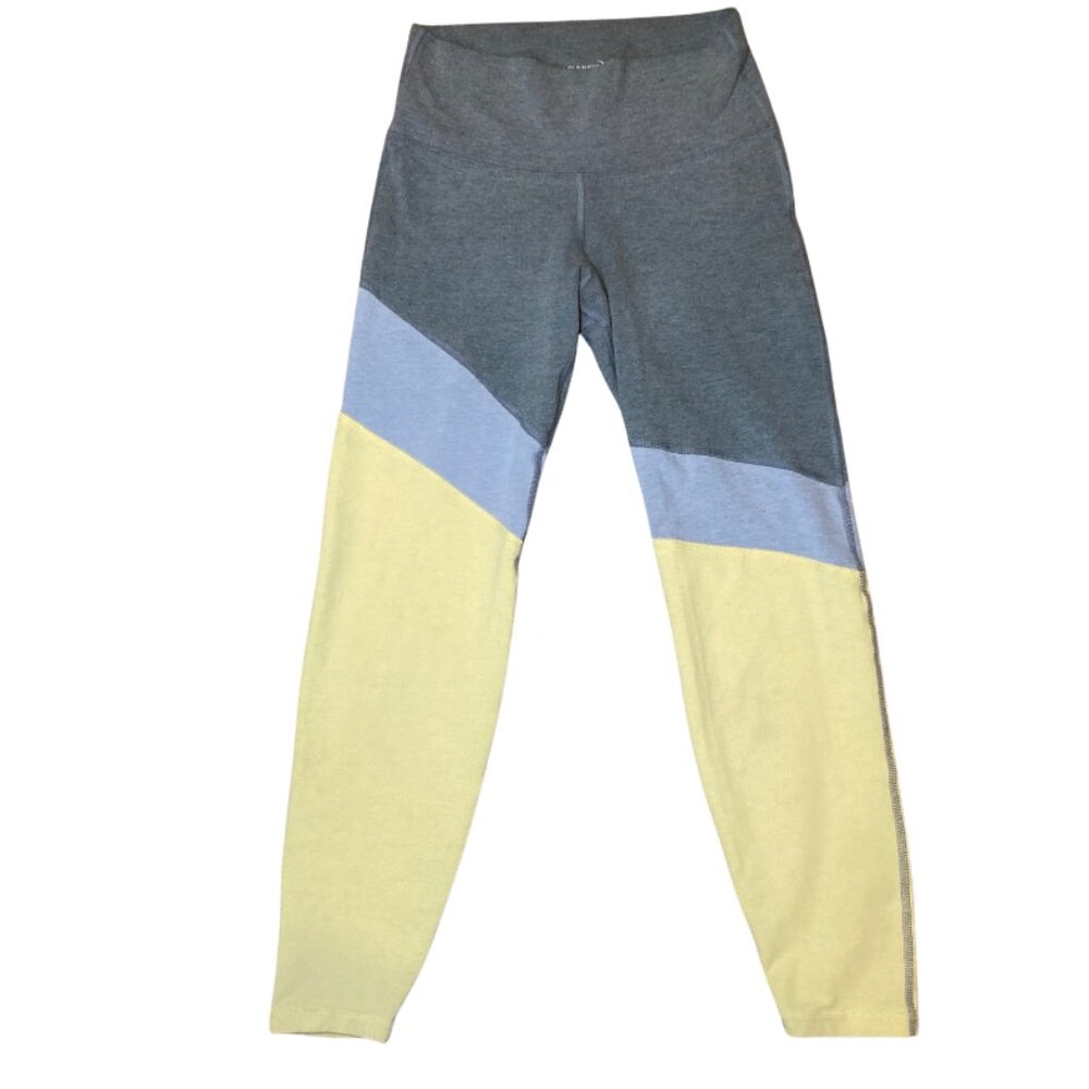 ⭐️ 3/$13 Old Navy Active Gray and Yellow 3/4 Length Leggings - Size Small